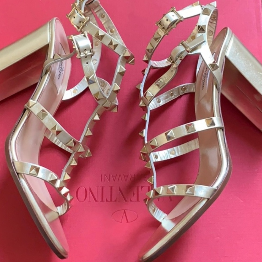 Valentino gold sandals
